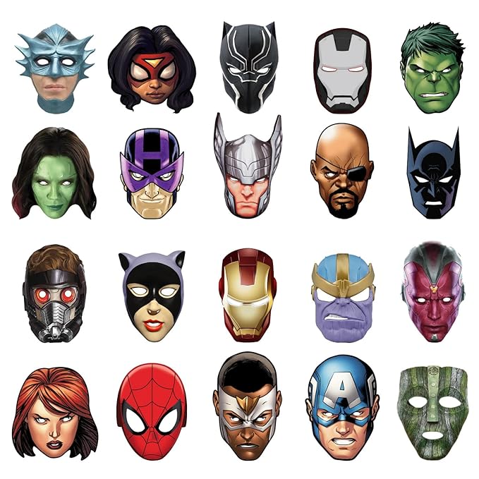 Festiko® Superhero Theme Face Mask